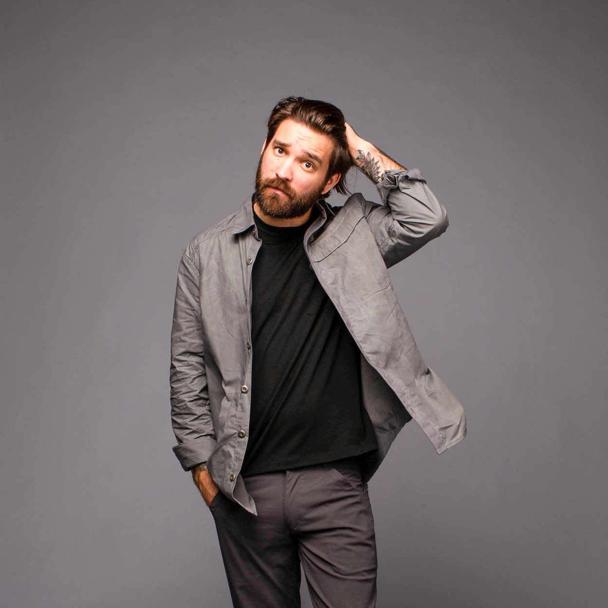 Livingstone Wax Overshirt- Ash